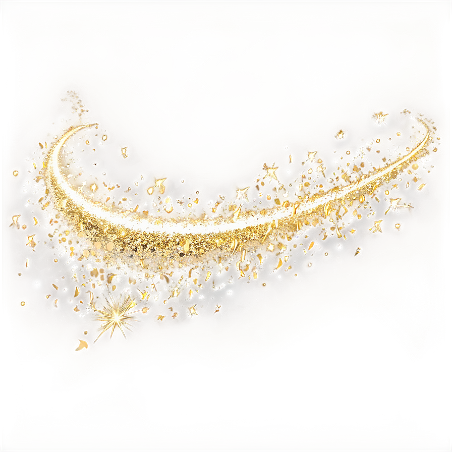 Gold Glitter Trail Png Whk PNG Image