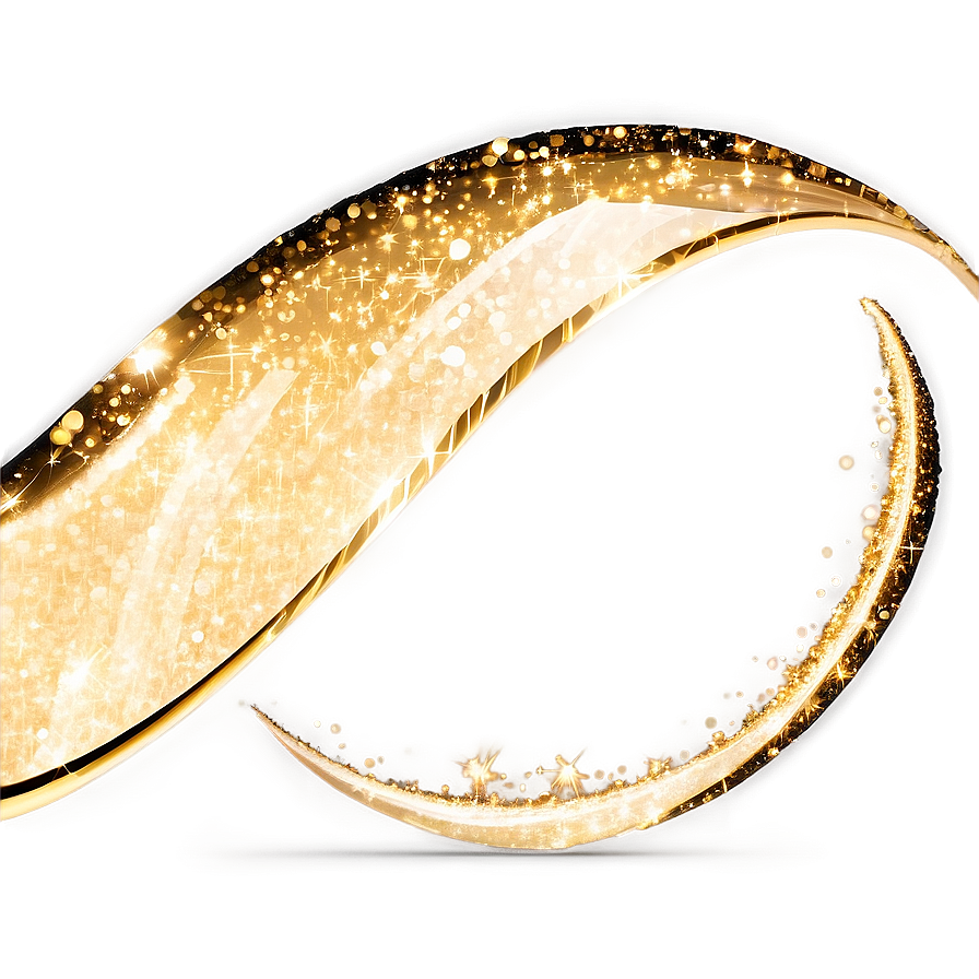 Gold Glitter Wave Png Ibp63 PNG Image