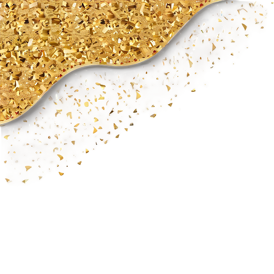 Gold Glitter Wave Png Tmu PNG Image