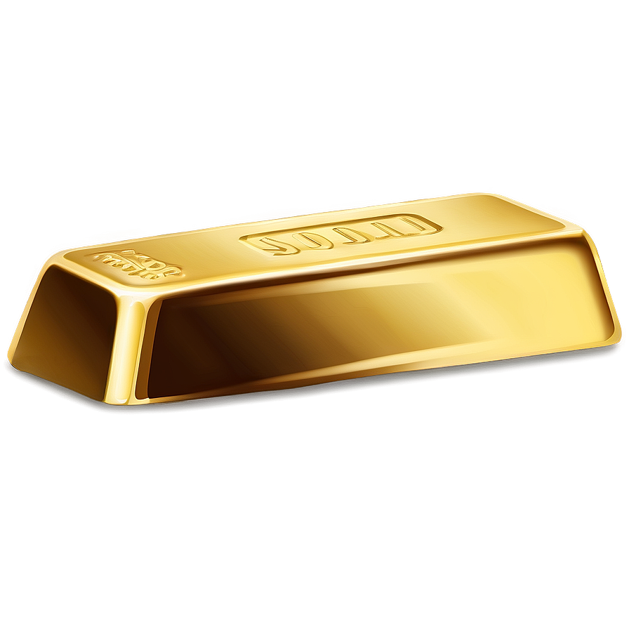 Gold Ingot C PNG Image