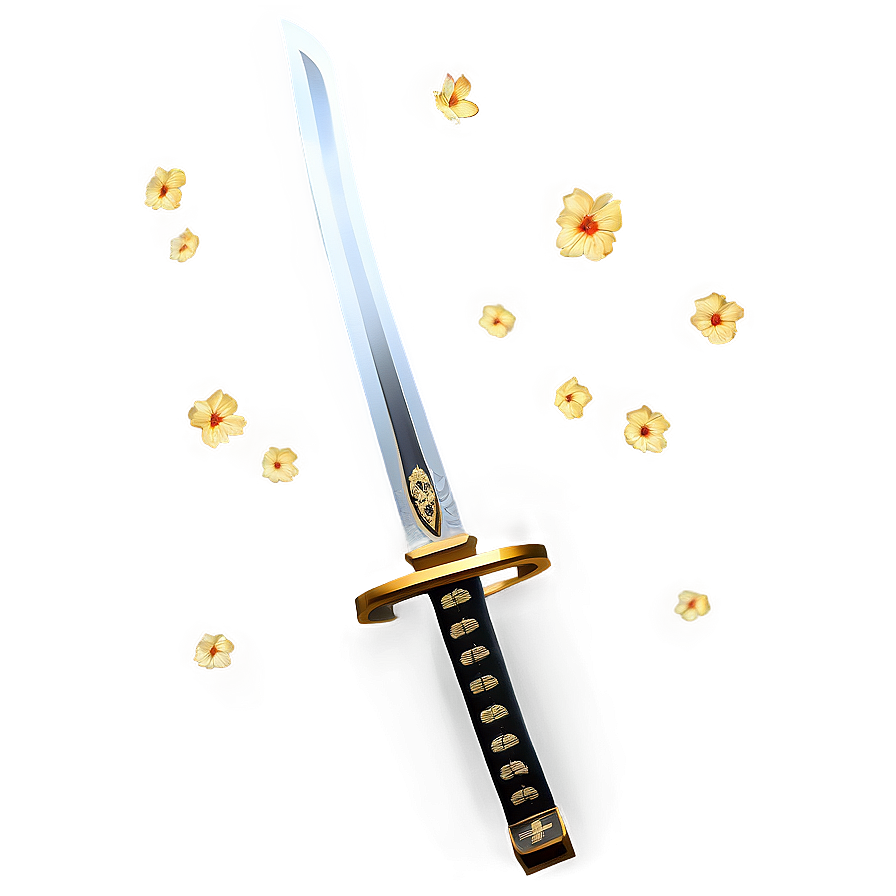 Gold Katana Png 05252024 PNG Image