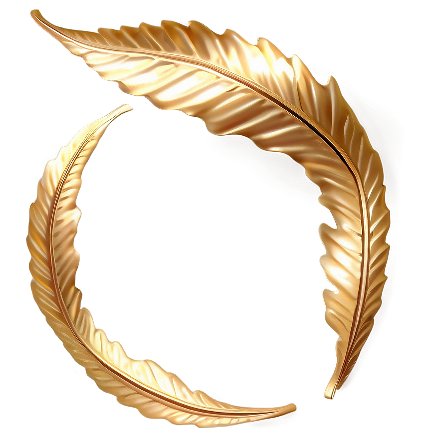 Gold Leaves Craft Png Yns45 PNG Image