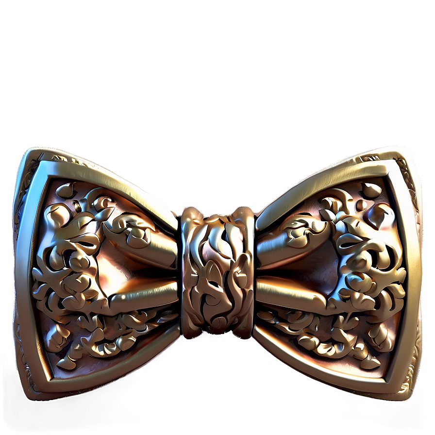 Gold Luxury Bow Tie Png Wqr PNG Image