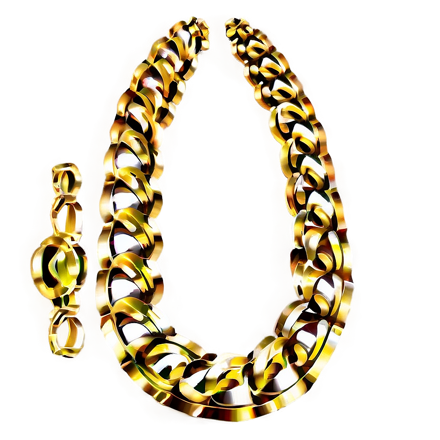 Gold Necklace C PNG Image