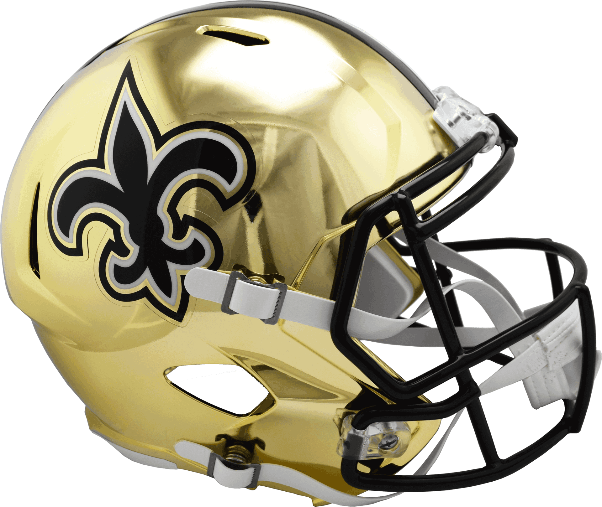 Gold New Orleans Football Helmet PNG Image