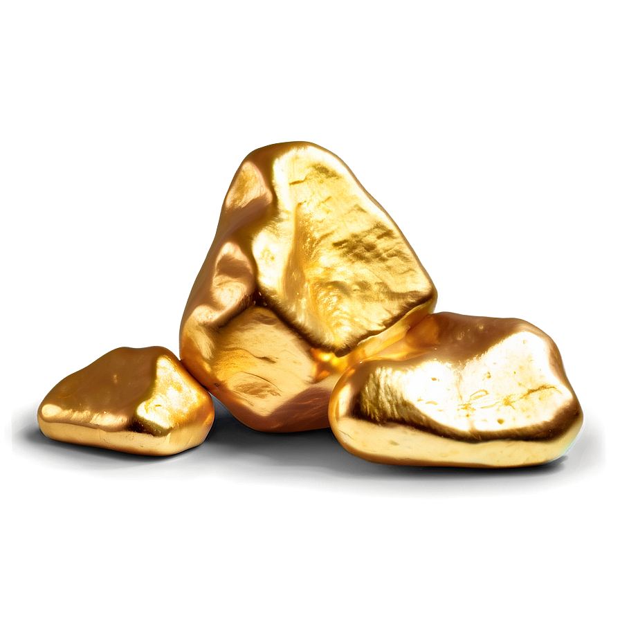 Gold Nugget D PNG Image