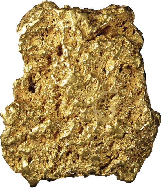 Gold Nugget Texture PNG Image