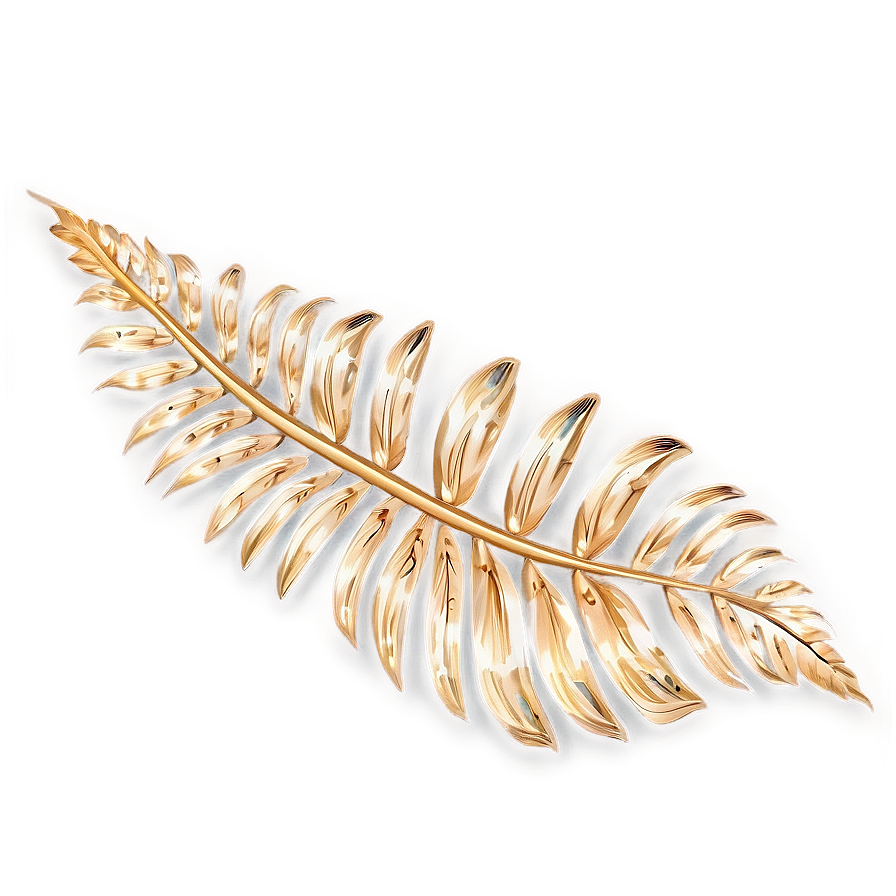 Gold Palm Leaves Png Vjw PNG Image