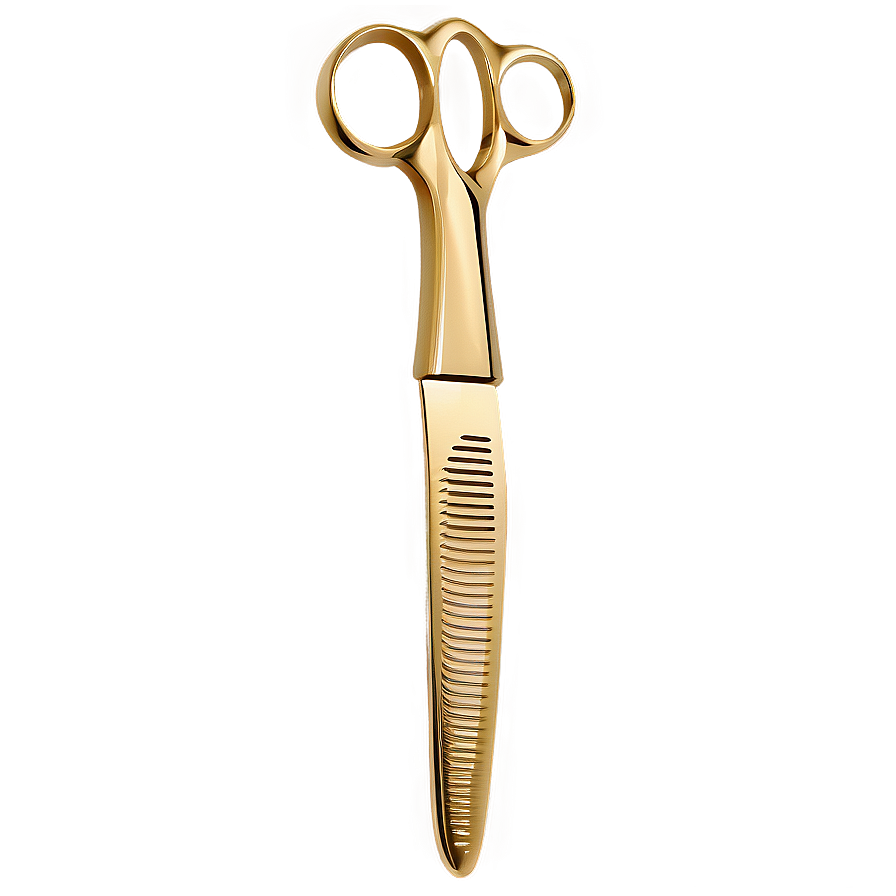 Gold-plated Hairdressing Scissors Png Xwj PNG Image