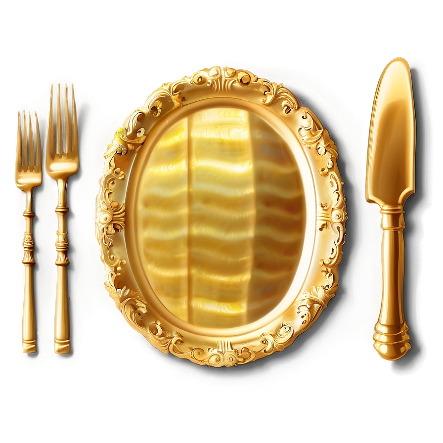 Gold Platter Png Bqd20 PNG Image