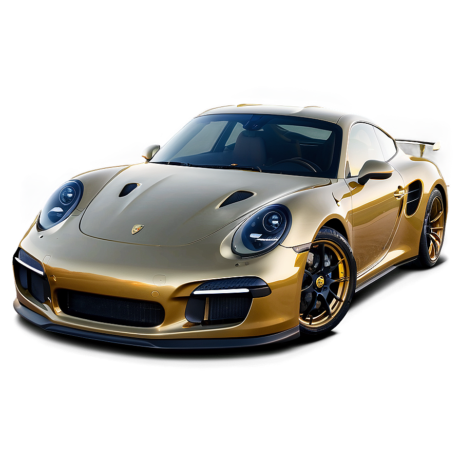 Gold Porsche Png Hfw PNG Image