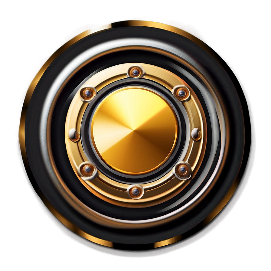 Gold Power Button Png 75 PNG Image