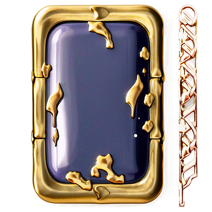 Gold Rectangle Badge Png Jag PNG Image