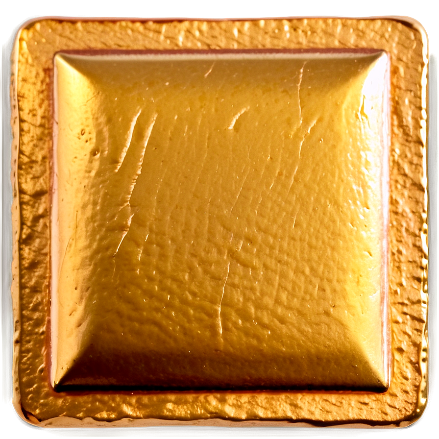 Gold Rectangle For Branding Png Cit PNG Image