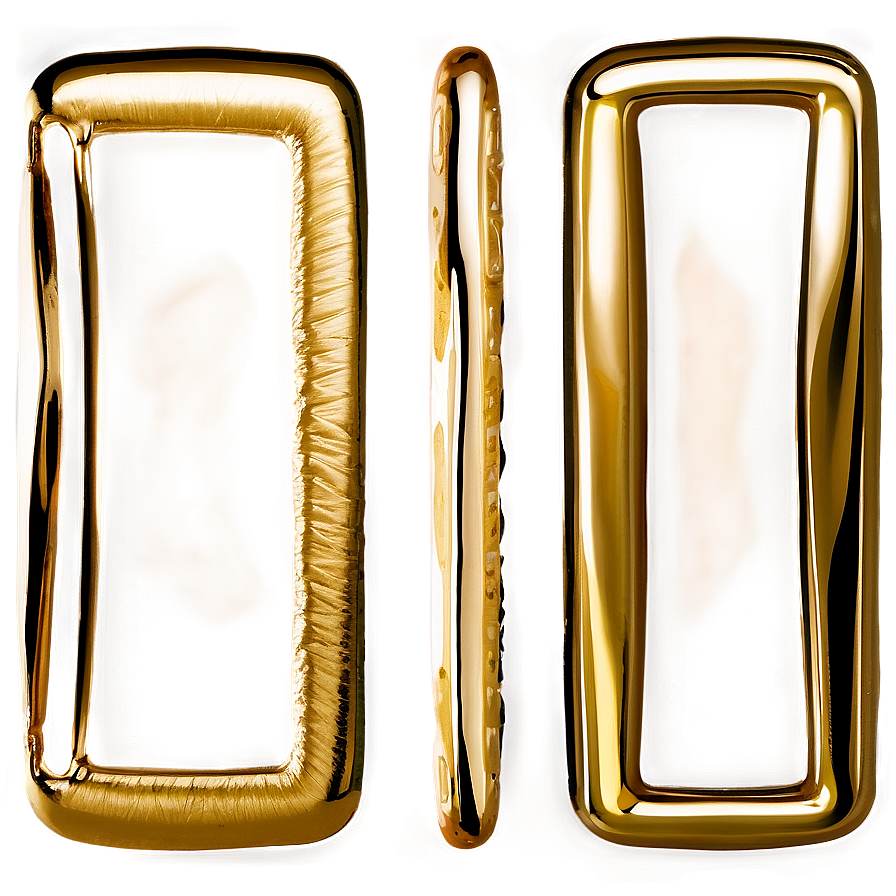 Gold Rectangle Shape Png Ghr76 PNG Image