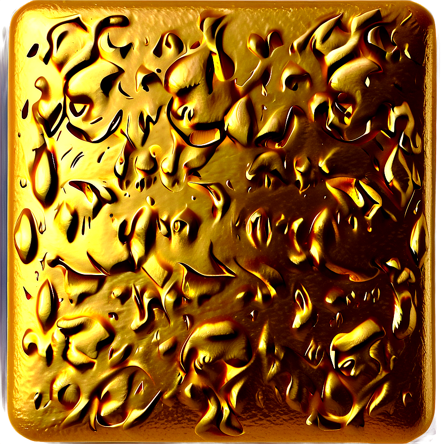 Gold Rectangle With Texture Png Uka47 PNG Image