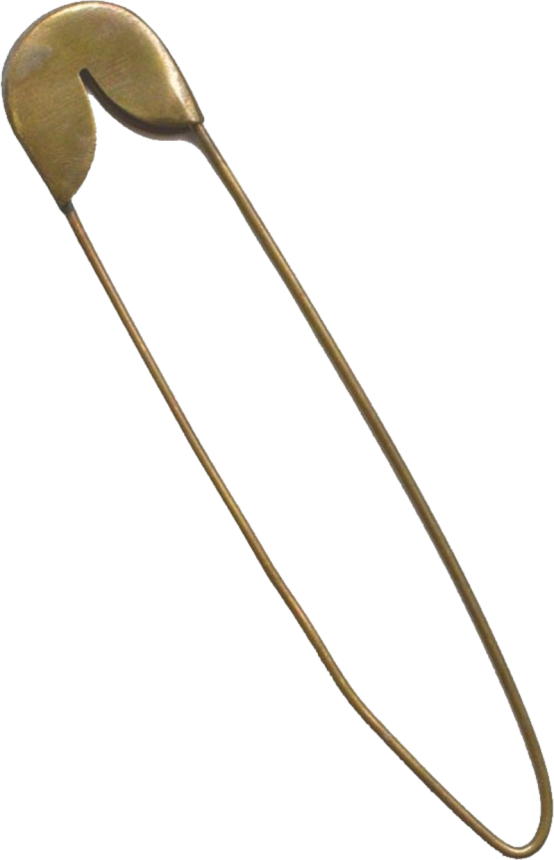 Gold Safety Pin PNG Image