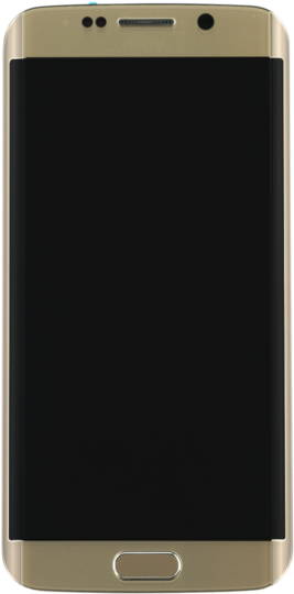 Gold Smartphone Front View PNG Image