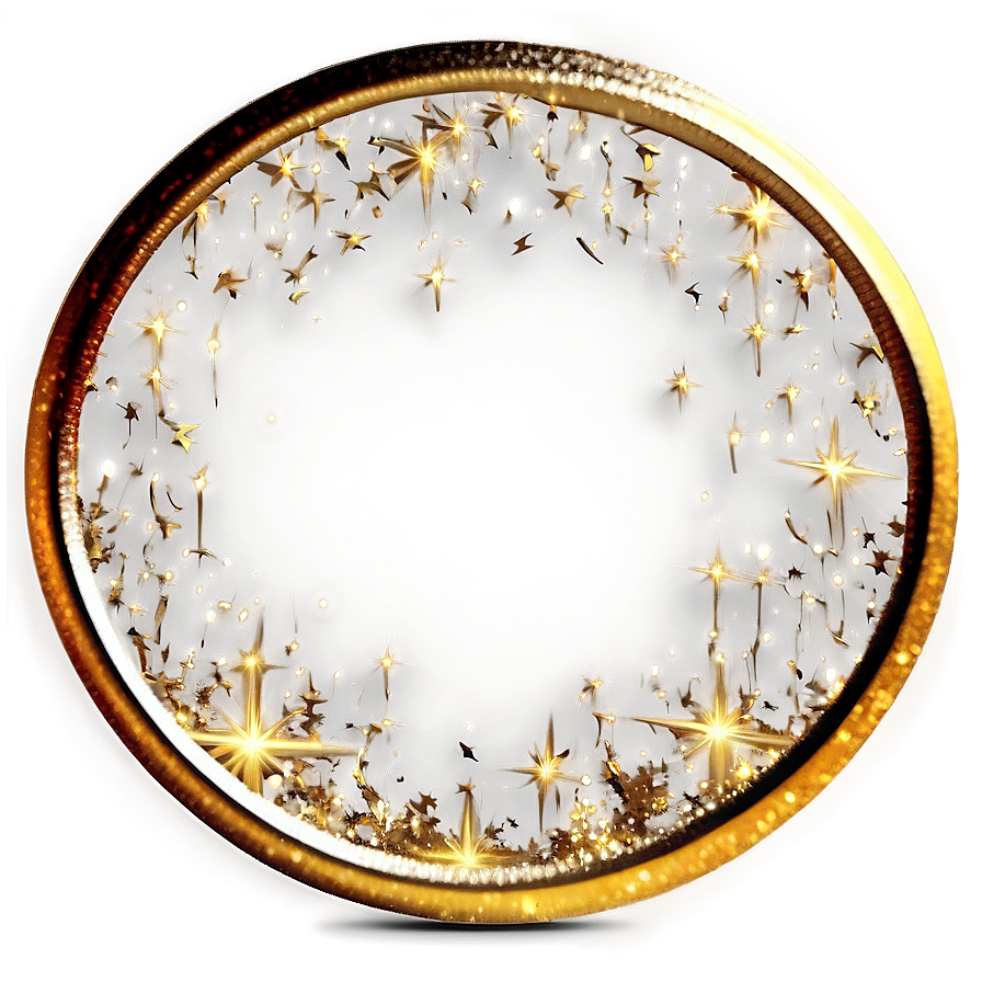 Gold Sparkle Circle Png 06122024 PNG Image