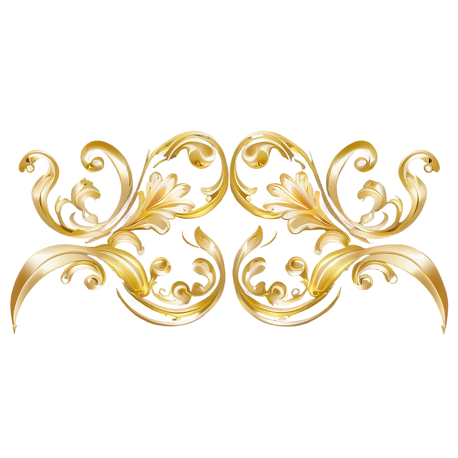 Gold Sparkle Flourish Png Ukx30 PNG Image