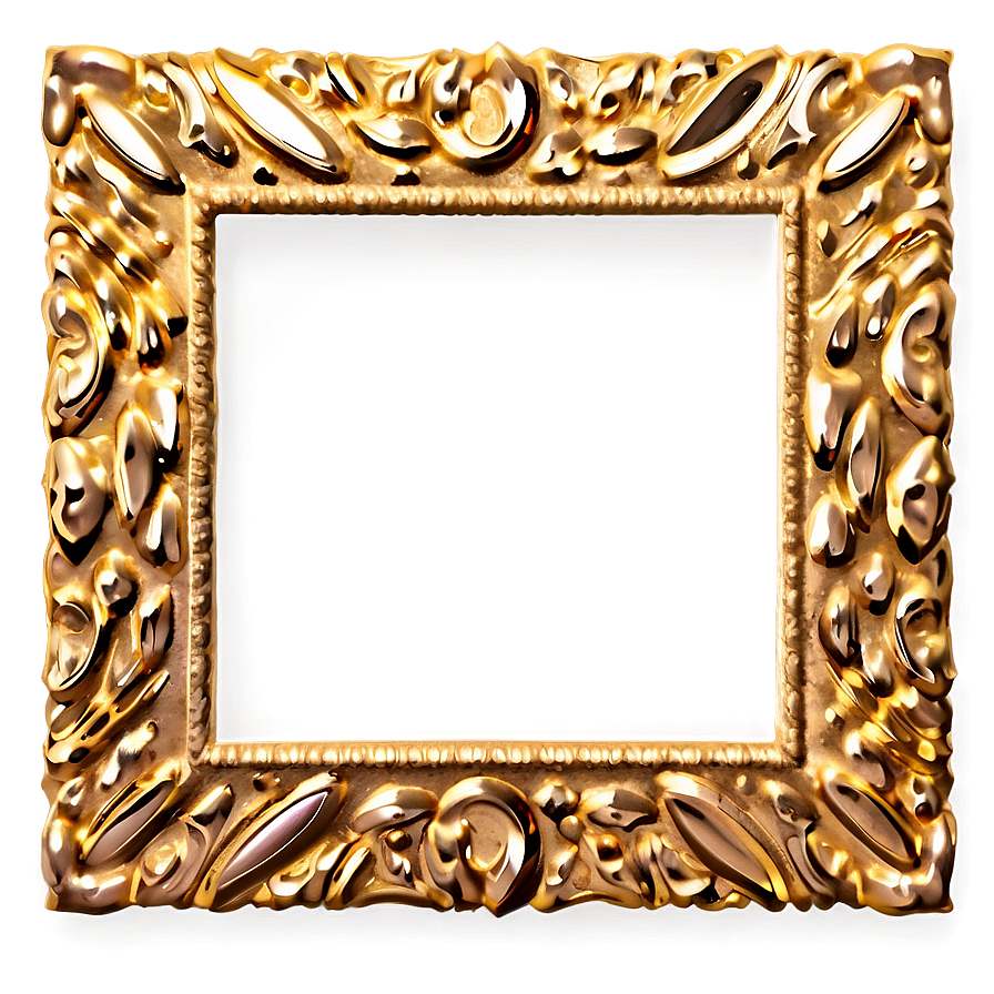 Gold Sparkle Frame Png 06122024 PNG Image