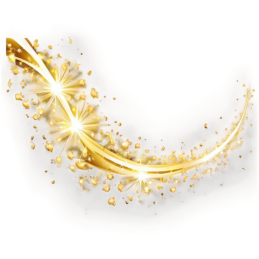 Gold Sparkle Trail Png Wlq PNG Image