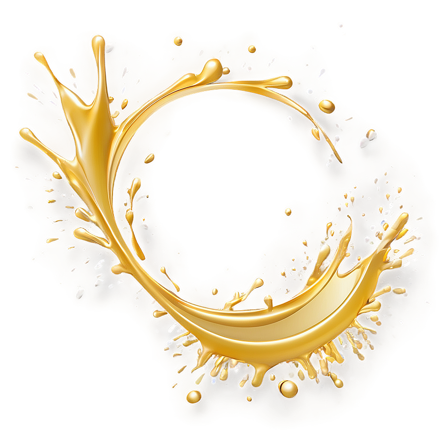 Gold Splash For Branding Png Elm43 PNG Image