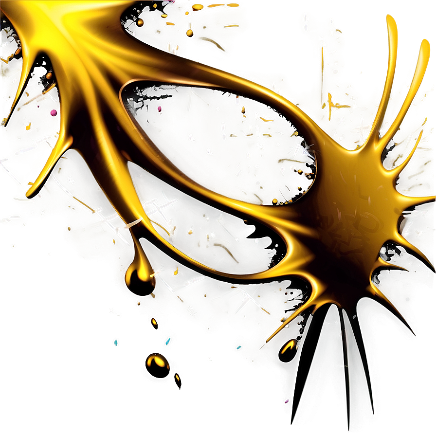 Gold Splash For Fashion Design Png Mkp44 PNG Image