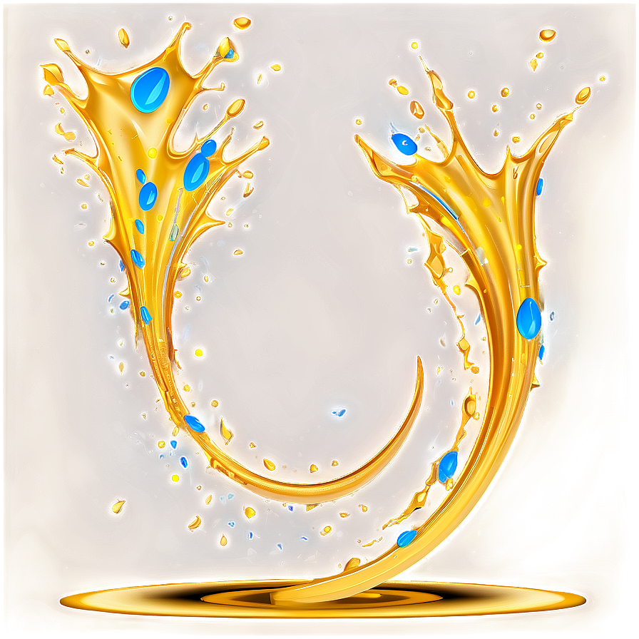 Gold Splash On Black Background Png 06282024 PNG Image