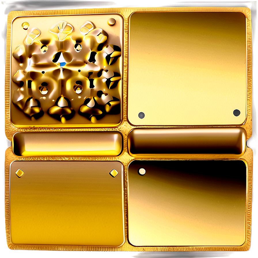 Gold Square For Invitation Cards Png Unc31 PNG Image