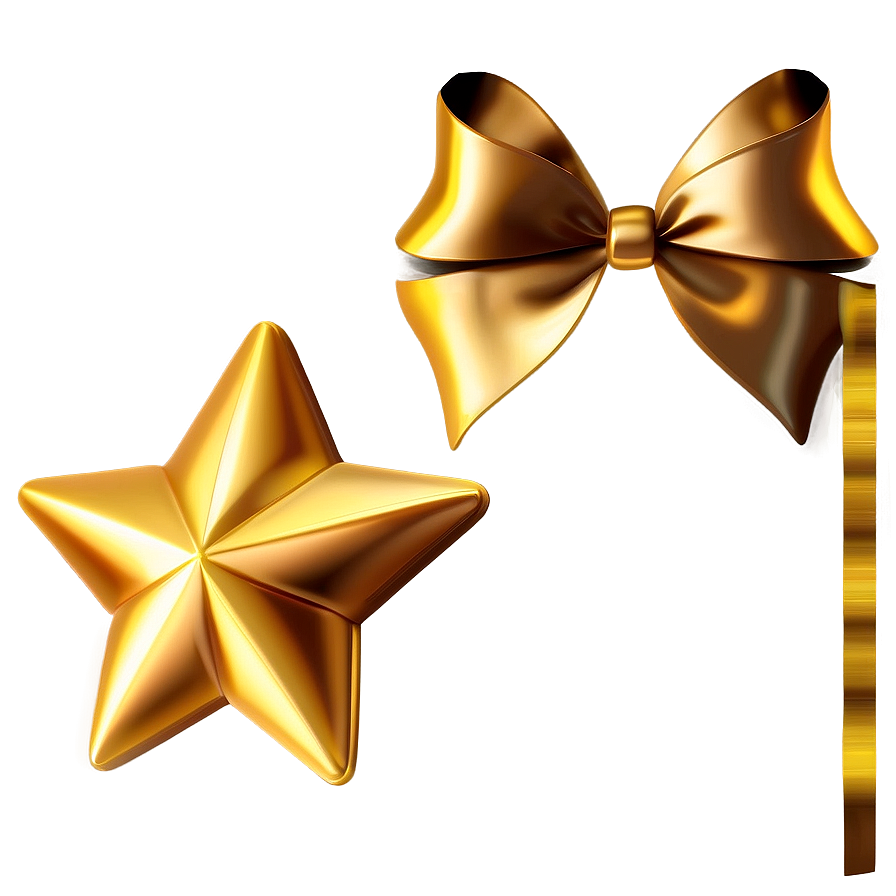 Gold Star Decorations Png Uwn PNG Image