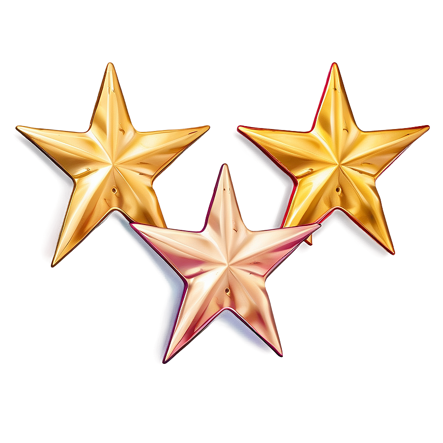 Gold Star Emblems Png Sqe23 PNG Image