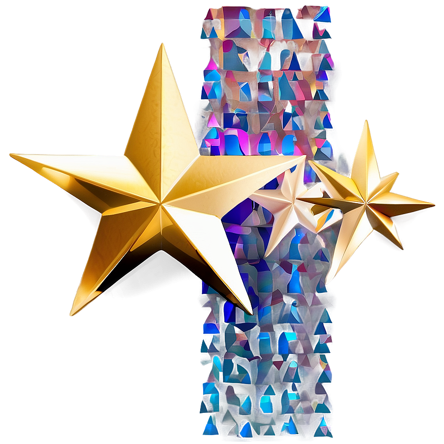 Gold Star Graphics Png 4 PNG Image