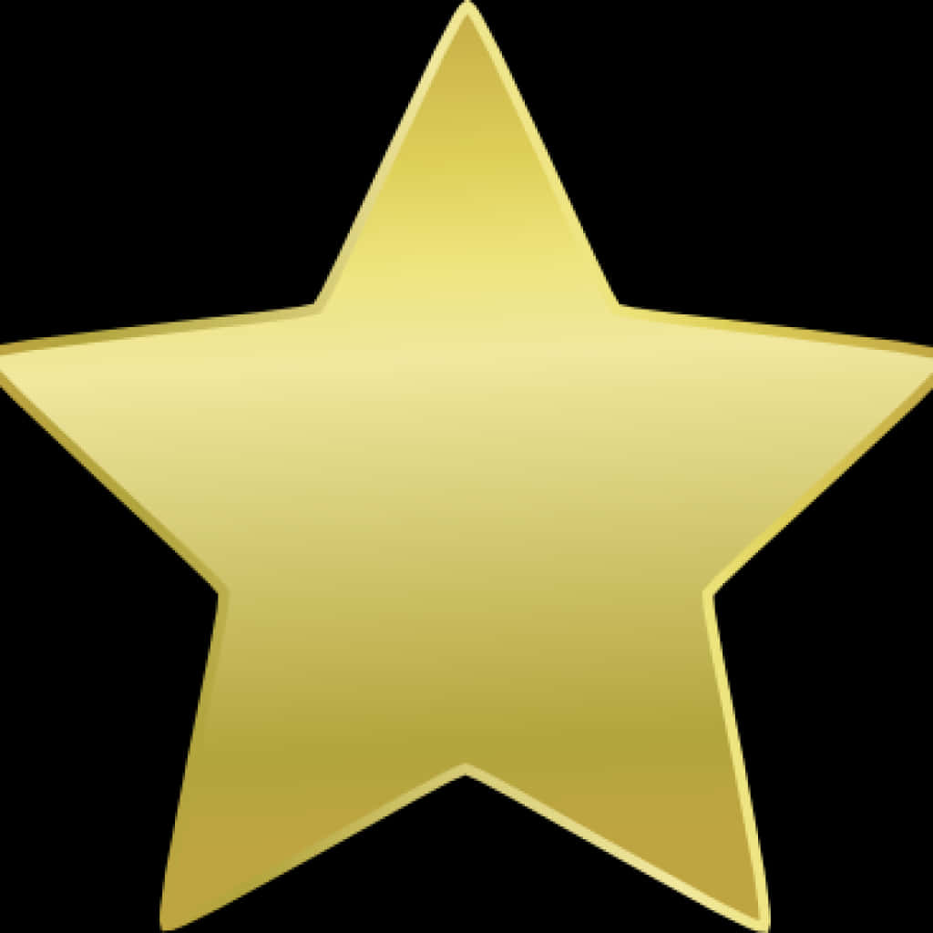 Gold Star Icon PNG Image