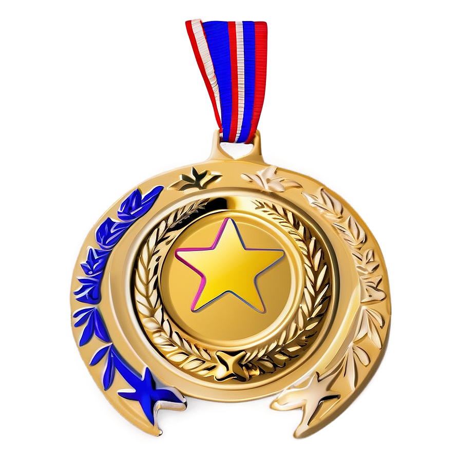 Gold Star Medals Png Hrk PNG Image