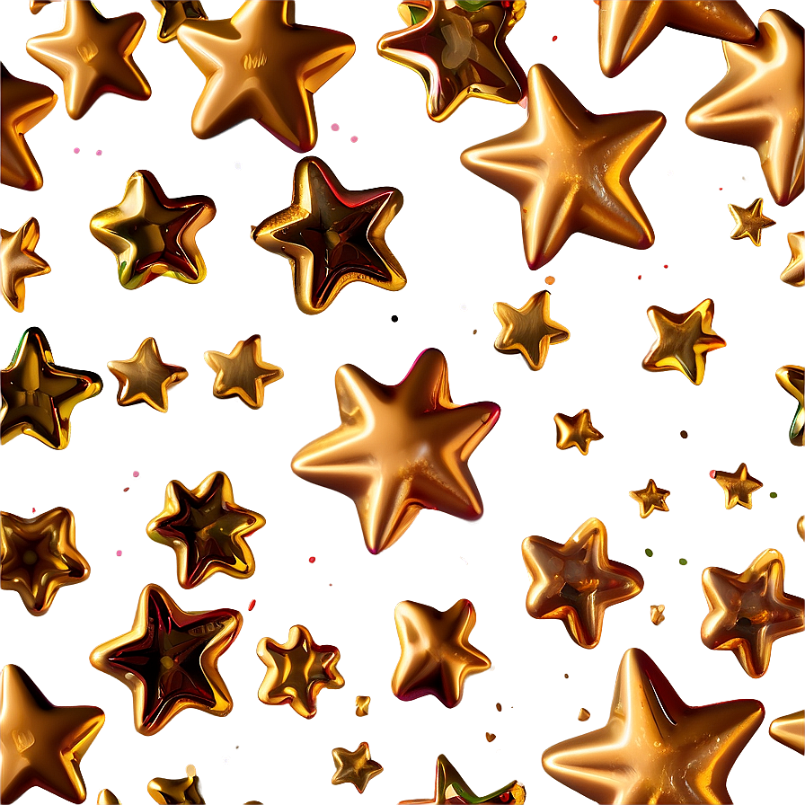 Gold Star Sprinkles Png 8 PNG Image