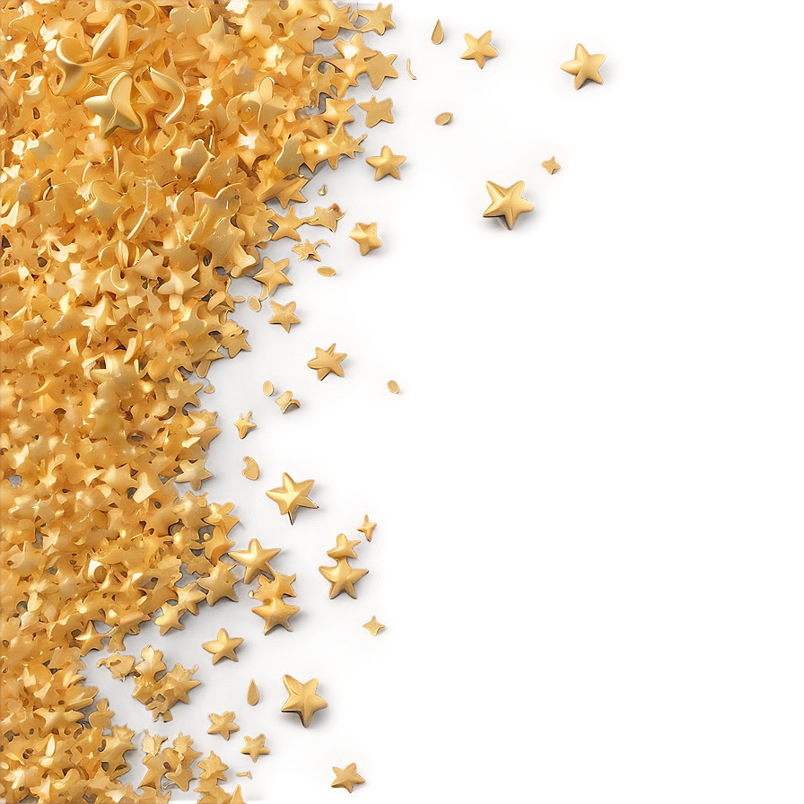 Gold Star Sprinkles Png Uwy PNG Image