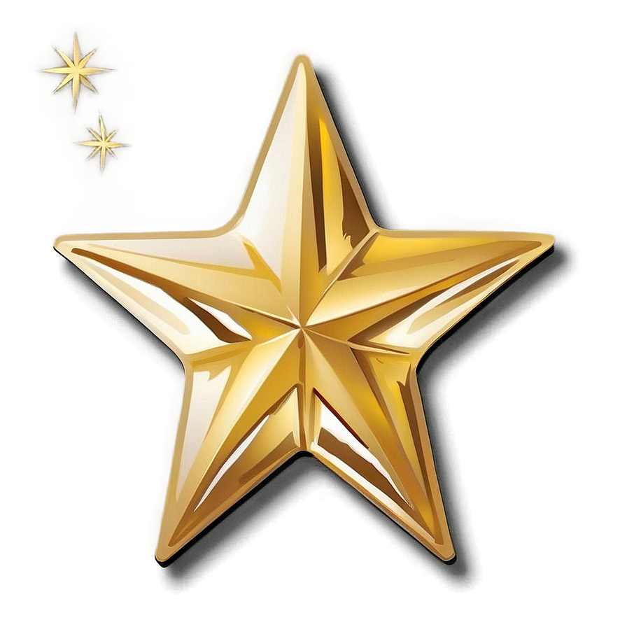 Gold Star Stickers Png 06122024 PNG Image