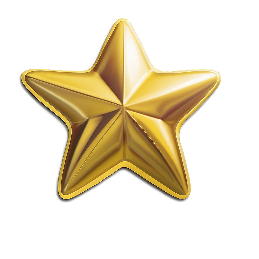 Gold Star Stickers Png Aaw71 PNG Image