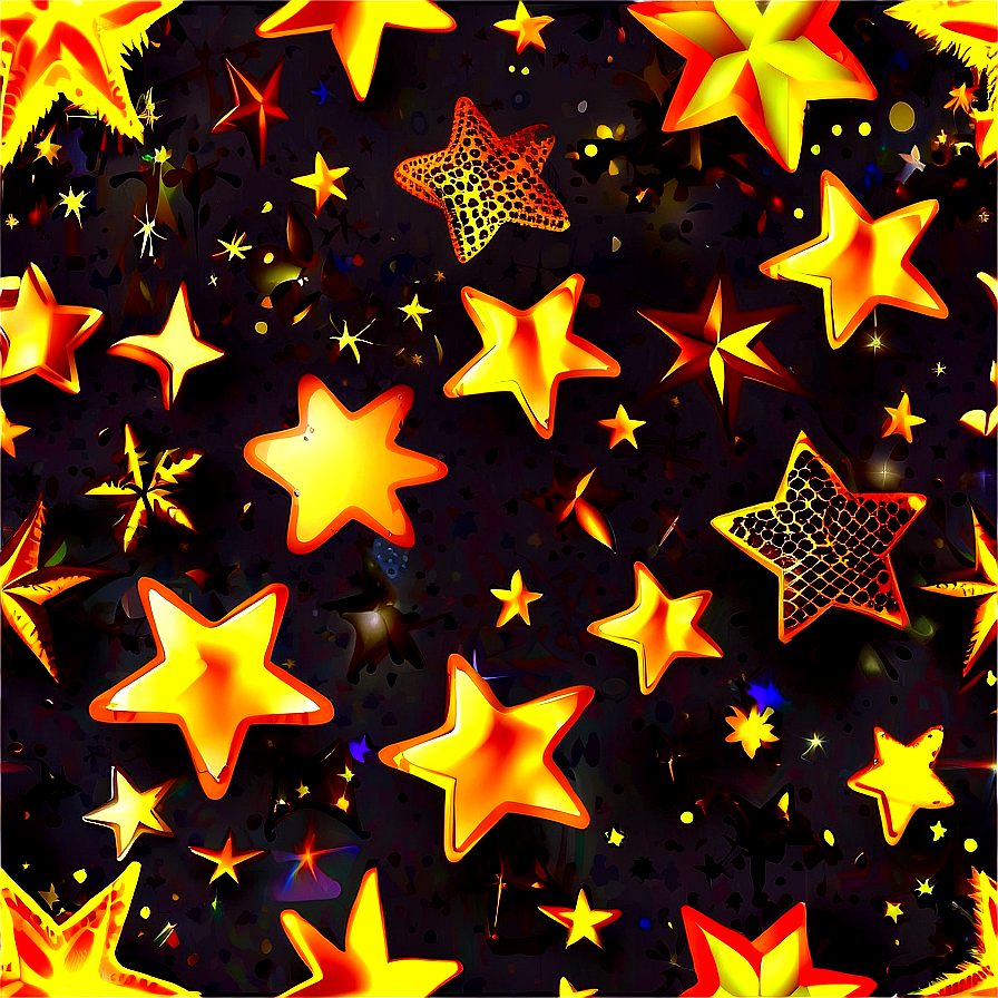 Gold Stars B PNG Image