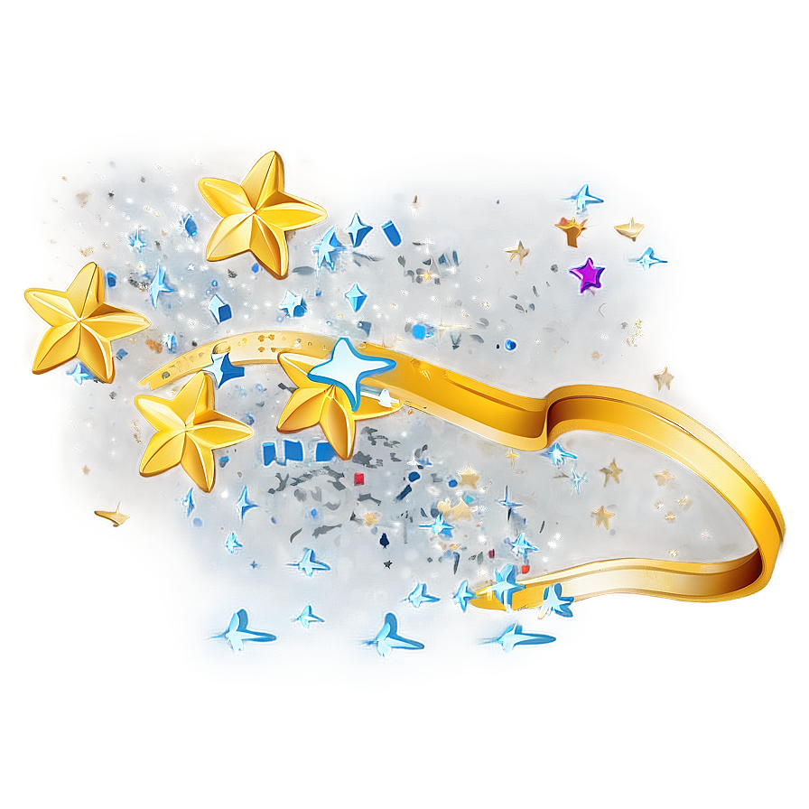 Gold Stars Falling Png 97 PNG Image