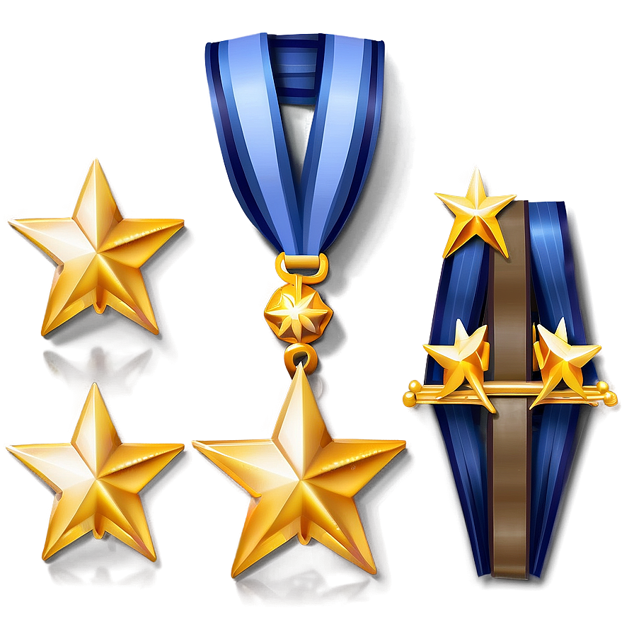 Gold Stars For Achievement Png 48 PNG Image