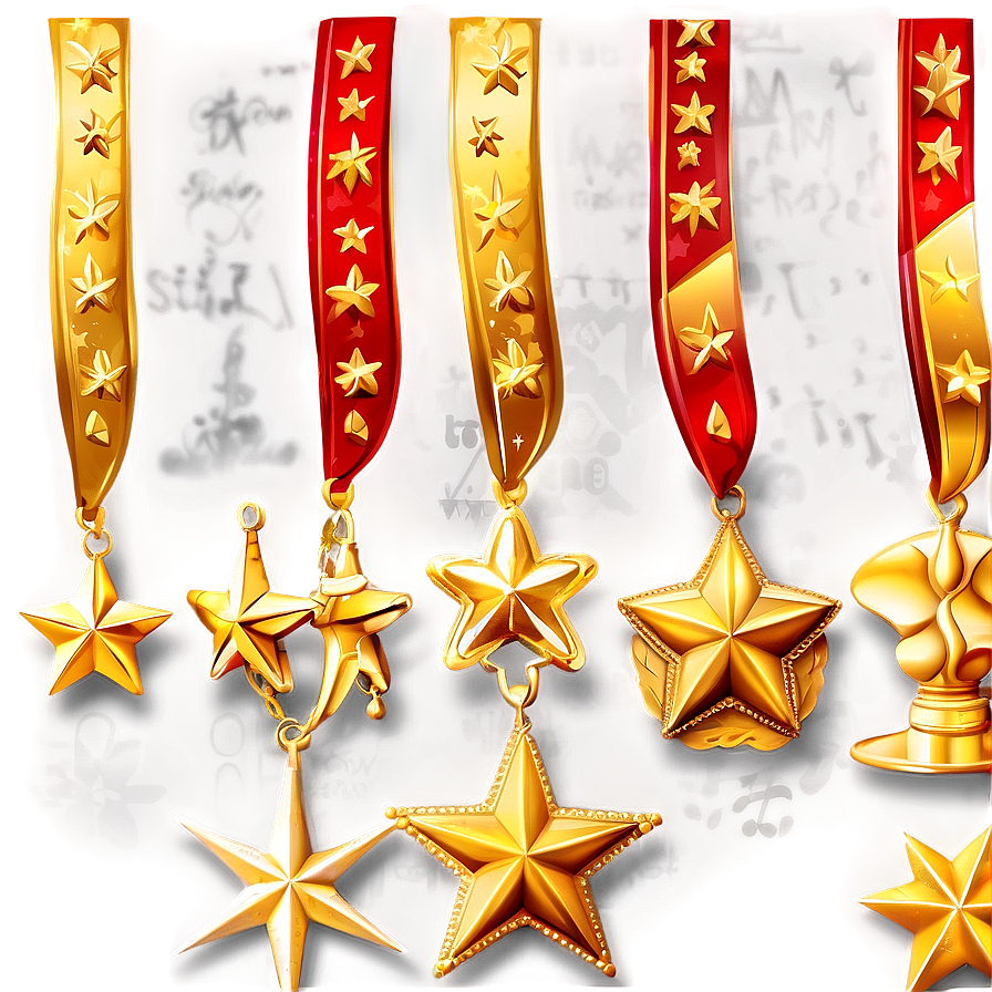 Gold Stars For Achievement Png 62 PNG Image