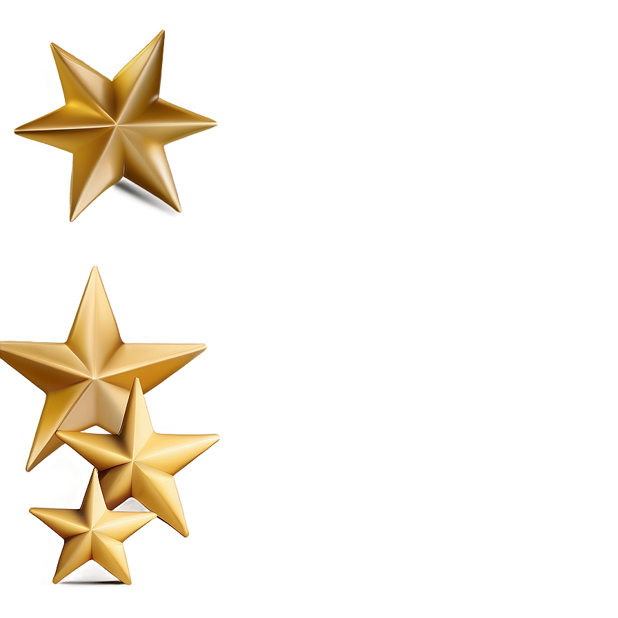 Gold Stars For Achievement Png Xqy PNG Image