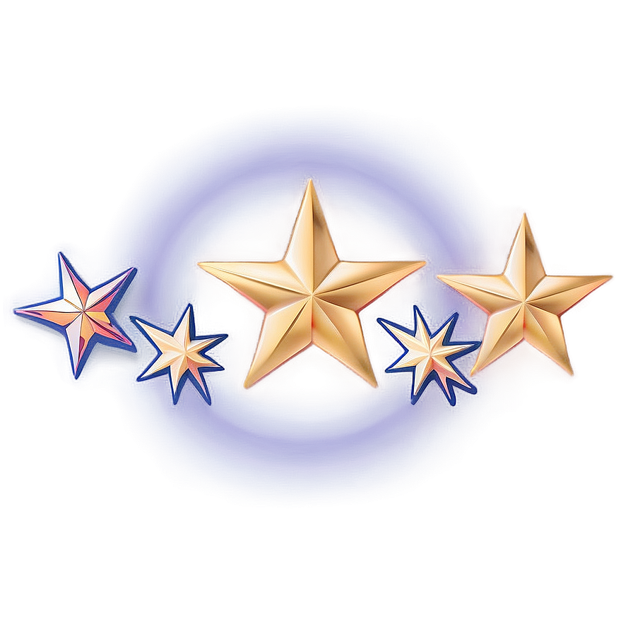 Gold Stars In Circle Png 9 PNG Image