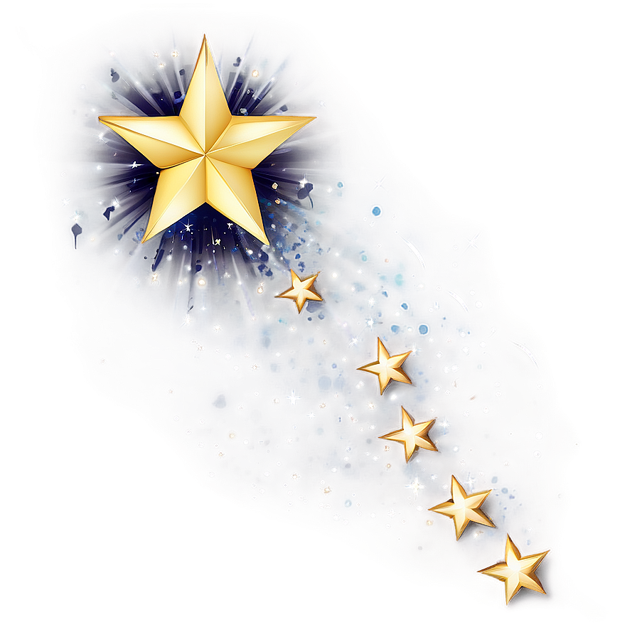 Gold Stars With Sparkles Png Oht PNG Image