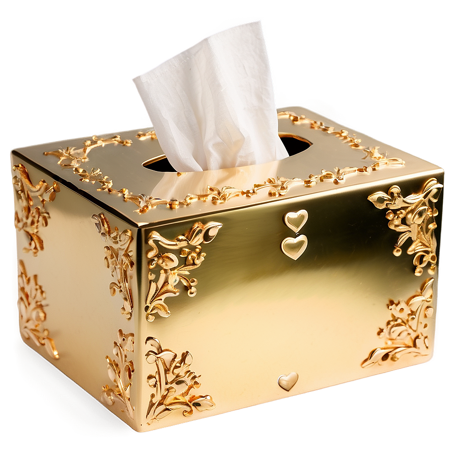 Gold Tissue Box Png 06132024 PNG Image