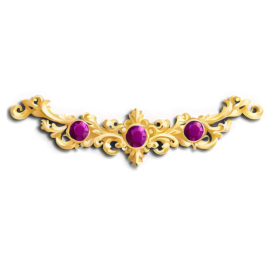 Gold Trim A PNG Image