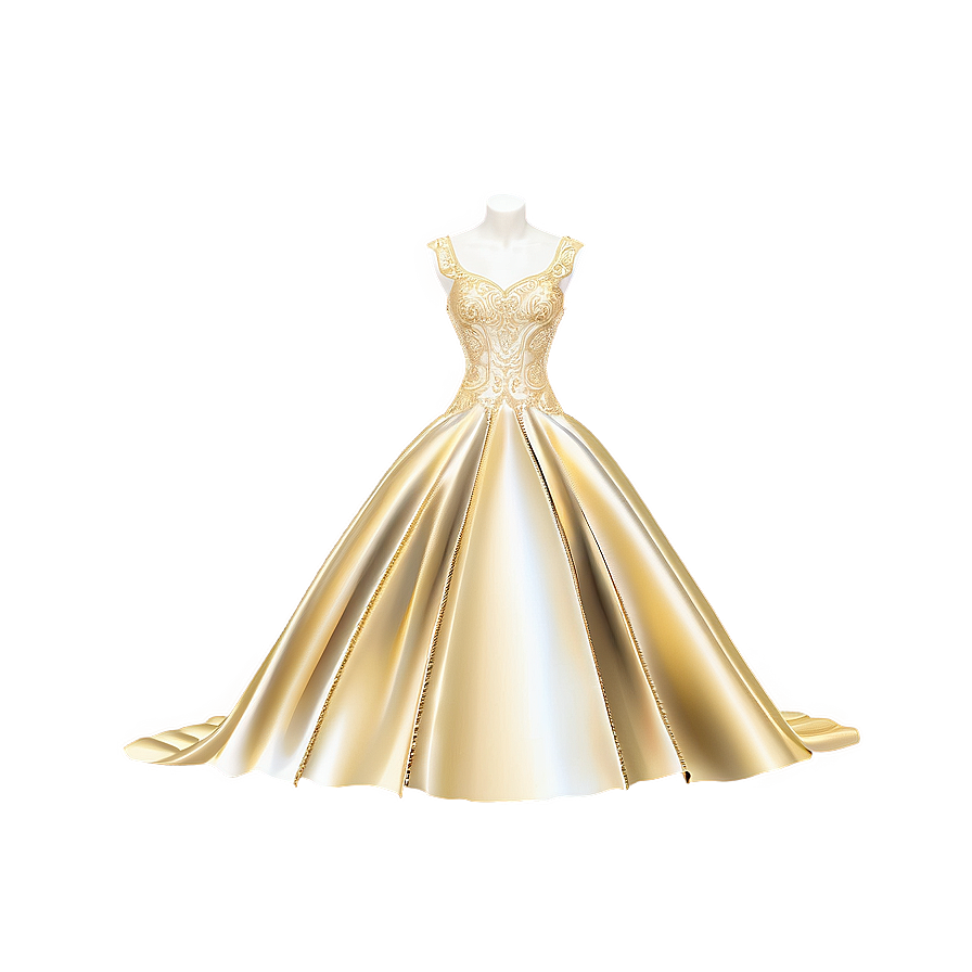 Gold Wedding Dresses Png 39 PNG Image