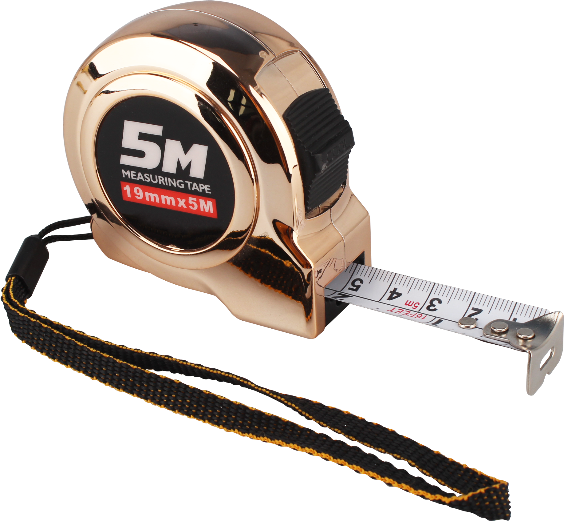 Gold5 Meter Measuring Tape PNG Image